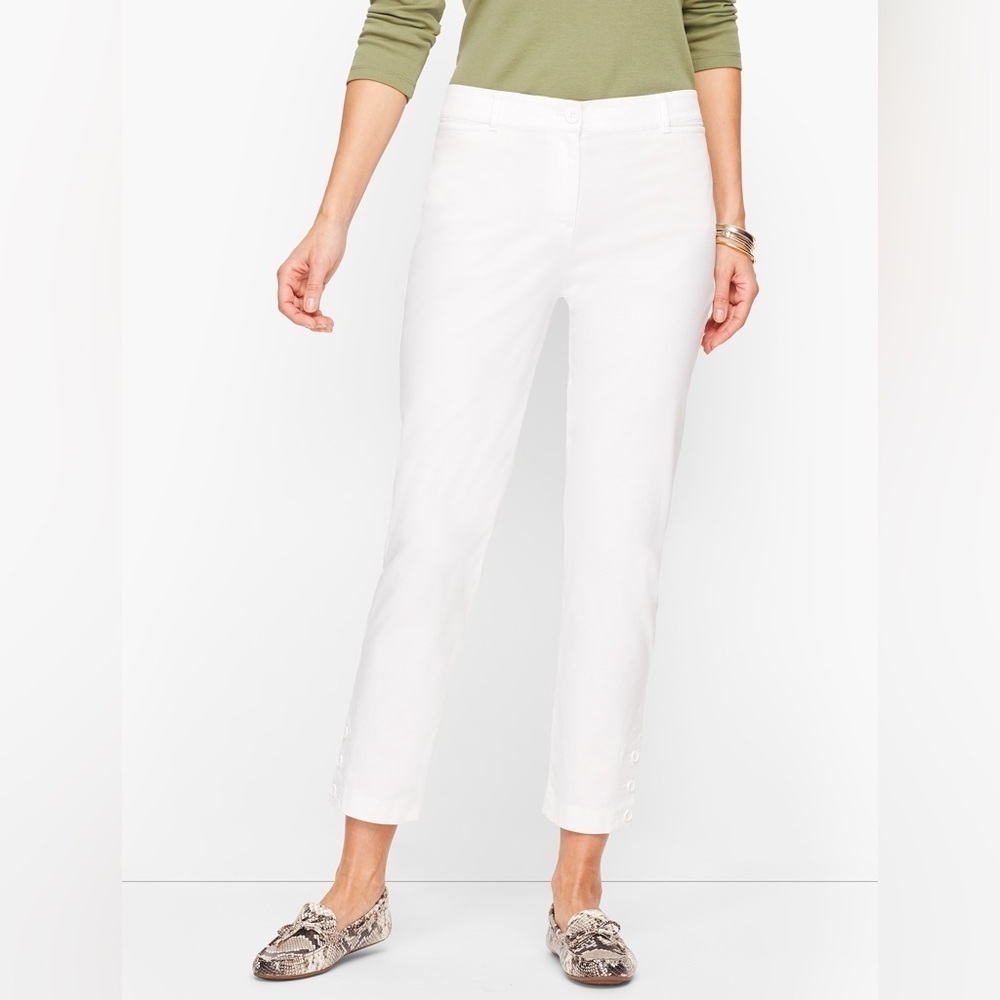 Talbots Classic White Cropped Jeans